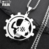 Stainless Steel Greek Letter PSI Symbol Silver Necklace Pendant Jewelry