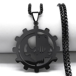Stainless Steel Greek Letter PSI Symbol Silver Necklace Pendant Jewelry