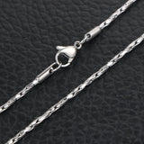 Stainless Steel Chain Necklace Cross Circle Gift