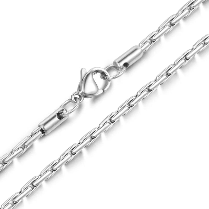 Stainless Steel Chain Necklace Cross Circle Gift