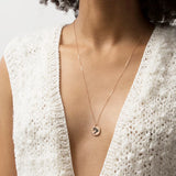 Stainless Steel Necklace Round Coin Pendant Chokers