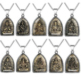 Stainless Steel Buddhism Pendant Necklace for Women