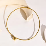 Stainless Steel Torques Choker Necklace for Women