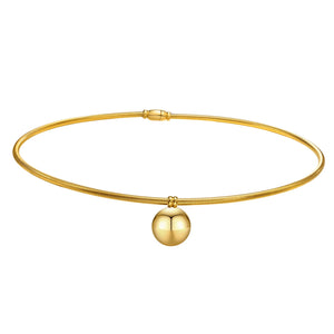 Stainless Steel Torques Choker Necklace for Women