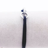 Stainless Steel Unisex Bracelet with Red Pink Rope - Classic Jewelry Gift