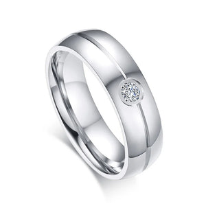 Stainless Steel Wedding Bands Ring Never Fade Silver Classic Engagement Alliance