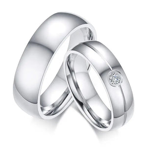 Stainless Steel Wedding Bands Ring Never Fade Silver Classic Engagement Alliance