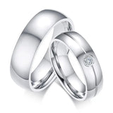 Stainless Steel Wedding Bands Ring Never Fade Silver Classic Engagement Alliance