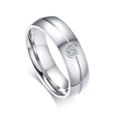 Stainless Steel Wedding Bands Ring Never Fade Silver Classic Engagement Alliance