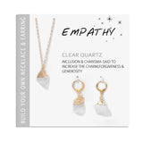 Stone Necklace Earring Set Natural Quart Pendant Necklaces Drop Earrings