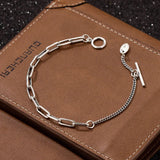 Retro S925 Sterling Silver Charm Bracelet for Women