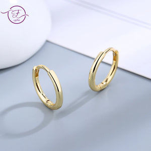 925 Silver Hoop Earrings with Zircon
