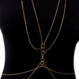 Sexy Copper Sequins Body Chain for Women