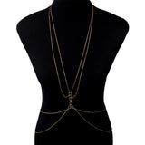 Sexy Copper Sequins Body Chain for Women