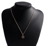 Enamel Clover Necklace Pendant for Women Girl Femme Bijoux Colar Trinket