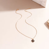 Enamel Clover Necklace Pendant for Women Girl Femme Bijoux Colar Trinket