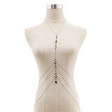 Copper Sequins Body Chain for Women Beach Party