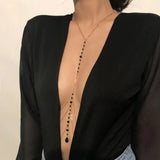 Copper Sequins Body Chain for Women Beach Party