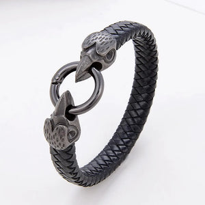 Classic Animal Vintage Men's Leather Bracelet - Punk Hip-hop Jewelry