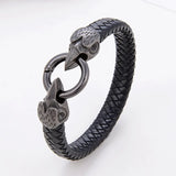 Classic Animal Vintage Men's Leather Bracelet - Punk Hip-hop Jewelry