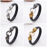 Classic Animal Vintage Men's Leather Bracelet - Punk Hip-hop Jewelry