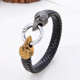 Classic Animal Vintage Men's Leather Bracelet - Punk Hip-hop Jewelry