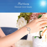 S925 Crystal Link Chain Charm Bracelet for Women