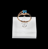 Acrylic Crystal Square Ring Display Stand Ring Holder Organizer