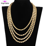 Golden Ladies Necklace Muslim Islamic Wedding Banquet Jewelry