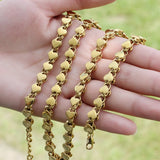Golden Ladies Necklace Muslim Islamic Wedding Banquet Jewelry