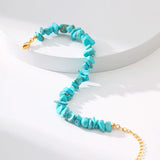 Natural Turquoise Bracelet European American Stone Jewelry