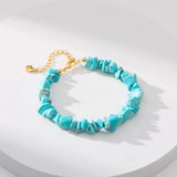 Natural Turquoise Bracelet European American Stone Jewelry