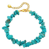 Natural Turquoise Bracelet European American Stone Jewelry