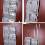 Sunglasses Organizer Wall Mount Glasses Display Storage Bag 16 Felt Slots