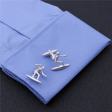 Surfing Men Figure Cuff Links Shirts Jewelry Sports Cufflinks