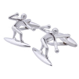 Surfing Men Figure Cuff Links Shirts Jewelry Sports Cufflinks