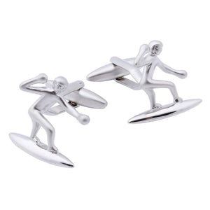 Surfing Men Figure Cuff Links Shirts Jewelry Sports Cufflinks