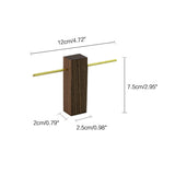 T Shape Walnut Metal Jewelry Holder Earrings Bracelet Display Rack