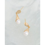 925 Silver Ice Cream Pearl Earrings