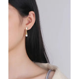 925 Silver Ice Cream Pearl Earrings