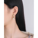 925 Silver Ice Cream Pearl Earrings