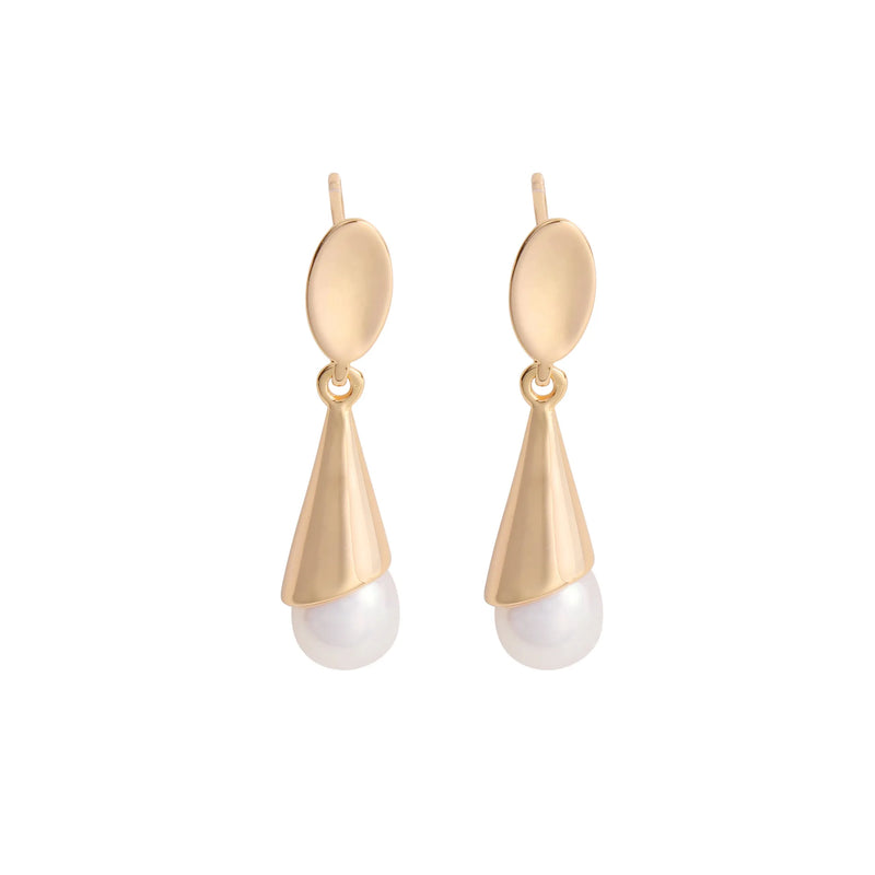 925 Silver Ice Cream Pearl Earrings