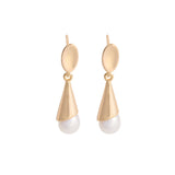 925 Silver Ice Cream Pearl Earrings