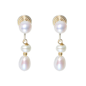Fresh Water Pearl Ear Clip Fairy Air Forest Earring E142