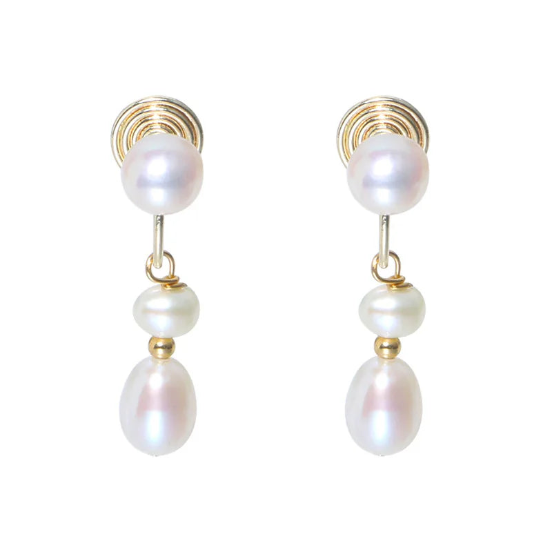 Fresh Water Pearl Ear Clip Fairy Air Forest Earring E142