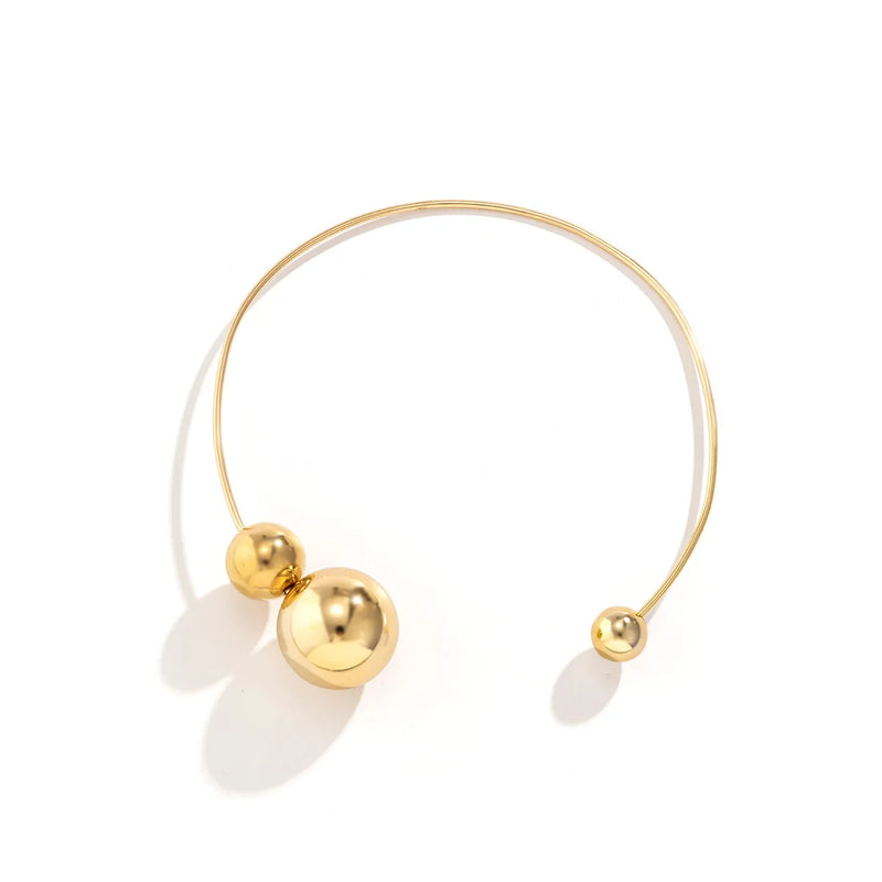 Retro Ball Collarbone Necklace For Women Jewelry