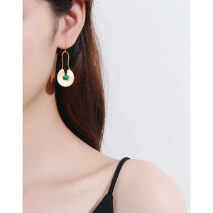 Summer Watermelon Pattern 925 Sterling Silver Earrings