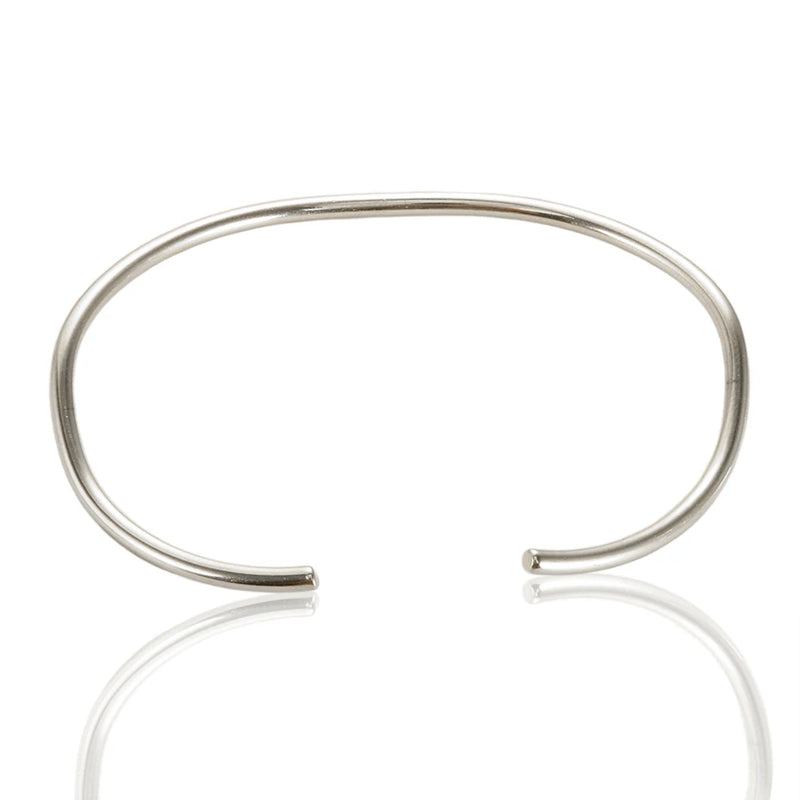 Minimalist Stainless Steel Cuff Bracelet Bangle for Women