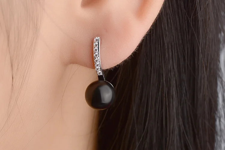 Green Agate Drop Earrings 925 Silver Ball Ethnic Jewelry