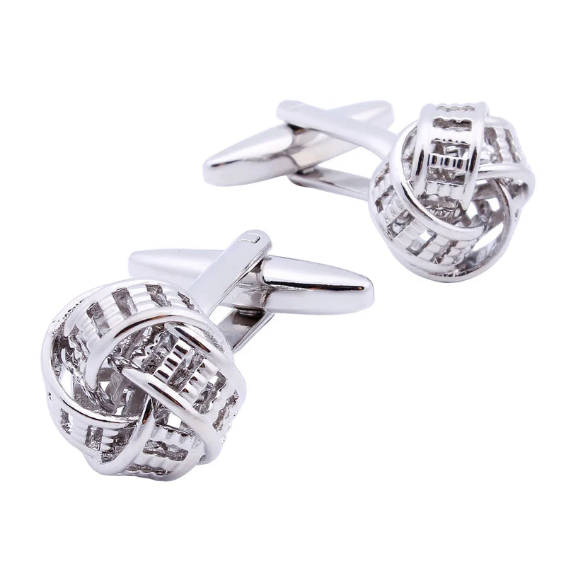 Twist Fastener Cuff Link Hollow Suit Accessories